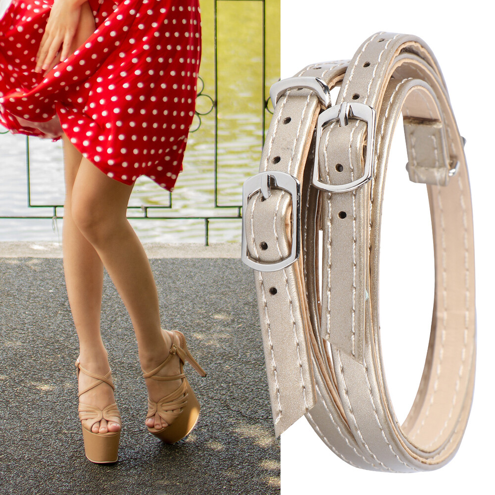 heels for women 2x Ankle Strap Extender Heel Straps Black Shoe Laces eBay