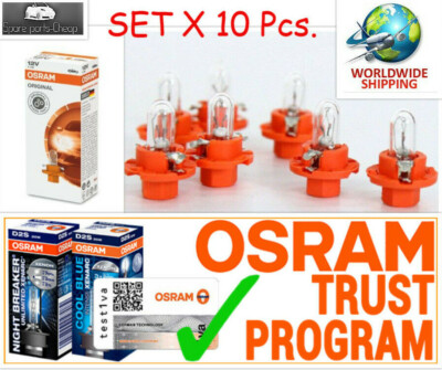 ※朱蒙※【新品未開封】【11個セット】ハロゲン電球 OSRAM 75W 10x 2473MFX6 OSRAM 1.1W 12V BX8.4d miniature 1,1w bx8,4d auto