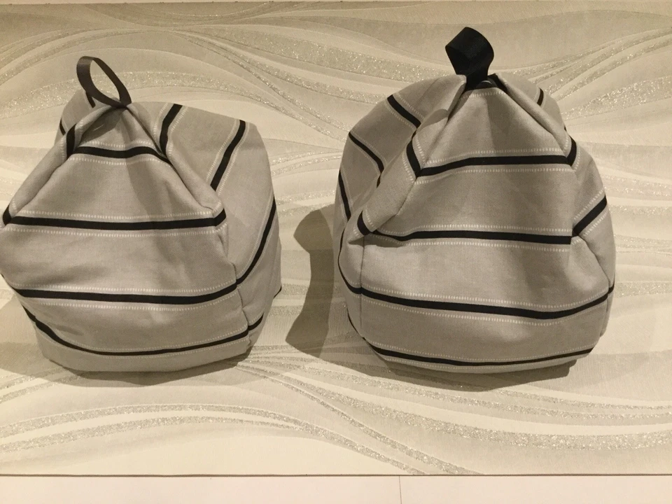 Grey / Black Stripes IPad tablet cushion Beanbag stand  Switch, kindle Holder - Image 2 of 4