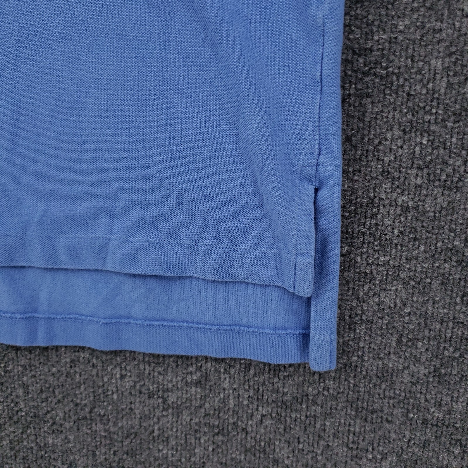 Polo Ralph Lauren camicia uomo L grande blu manica corta colletto cotone golf pony