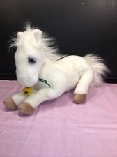 VGUC-11  Dakin Lou Rankin Plush White Springtime Friend Horse Bianca White Flower