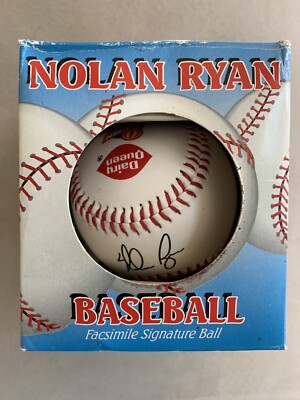Dairy Queen Nolan Ryan Facsimile Signature Baseball NIB Texas