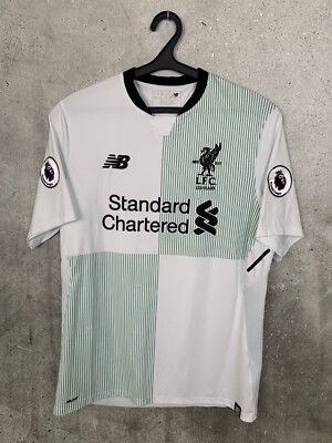LIVERPOOL 2017 2018 AWAY FOOTBALL SHIRT #11 M. SALAH NEW BALANCE