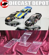 DYNAMIC DISPLAY TRIO - 2 RISERS & A PEDESTAL FOR 1/24 DIECASTS (NO CARS INCLUDED