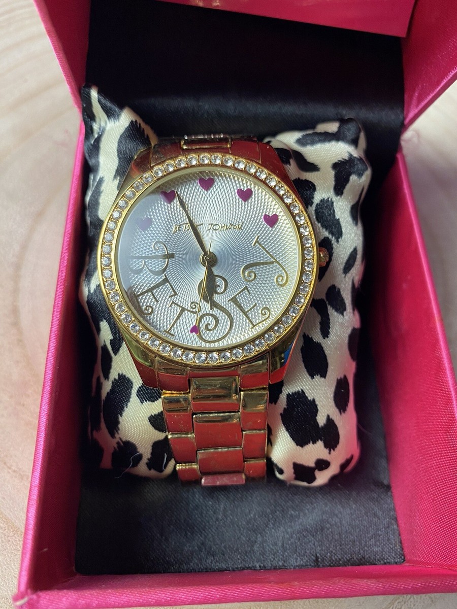 Betsey Johnson Gold Watch need batteries | eBay display picture 1