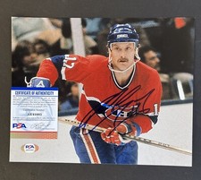 rod langway signed autographed 8 x 10 photo psa cert coa 