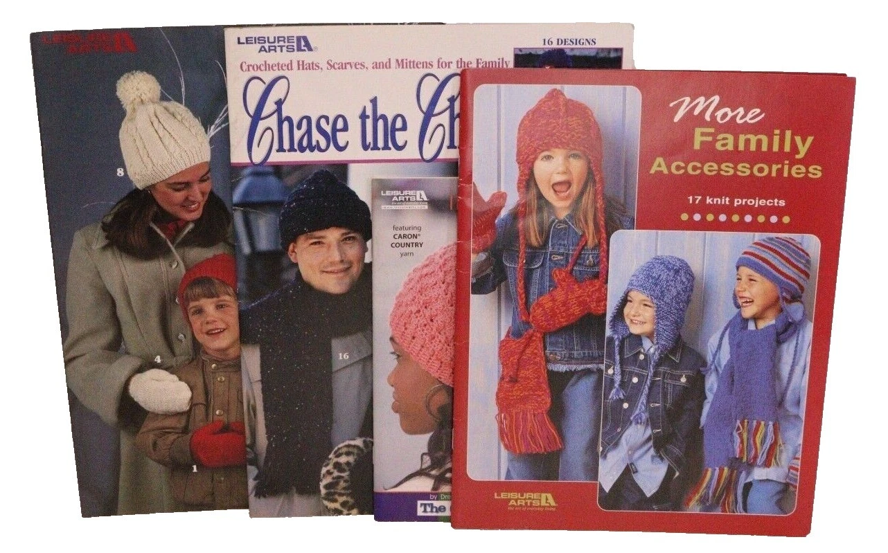 Leisure Arts Hobbies & Crafts Mixed Lot Crocheting & Knitting Patterns