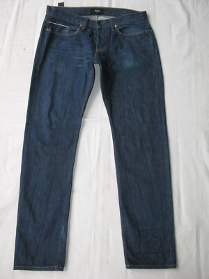 【BOK PLACE】Carpenter Raw Union Jack Patch L Wide Denim PT BOKPLACE - Carpenter Raw Union Jack Patch Stitch Long Wide