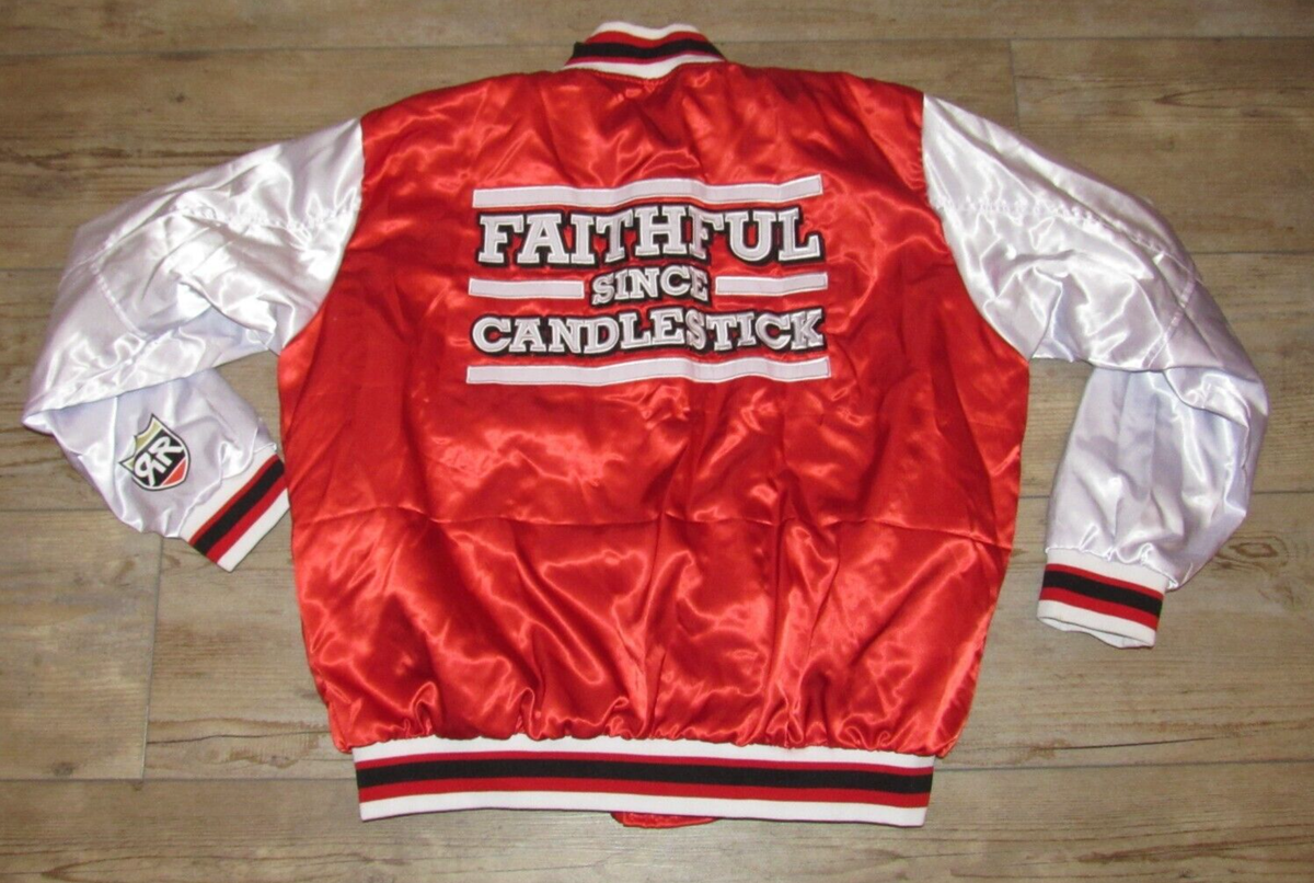 San Francisco 49ers Giants Candlestick Park Satin Varsity Jacket