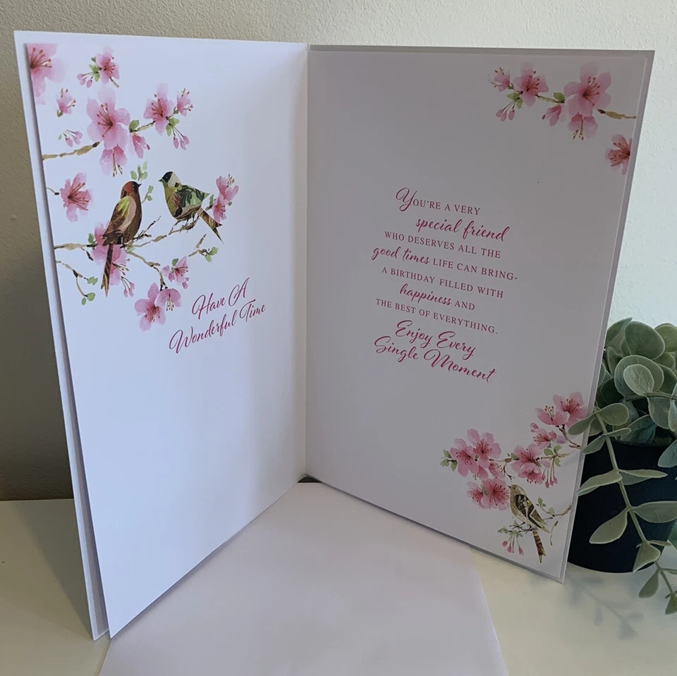 Special Friend FEMALE Birthday Card /with Lovely Verse Card (9 x 6.25") Inserted - Image 4 of 4