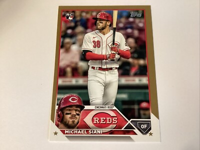 2023 Topps Series 2 #654 Michael Siani RC Advanced Stat /2024 Cincinnati Reds