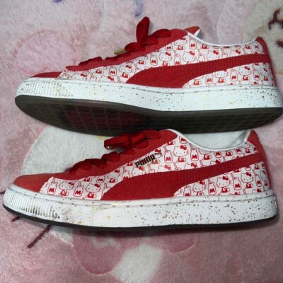 6.0 Damen 5C Girl PUMA × Hello Kitty Collaboration Kawaii ROT Schuhe Sneaker