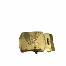 Boy Scouts BSA Eagle Logo Solid Brass Web Belt Buckle Made in USA