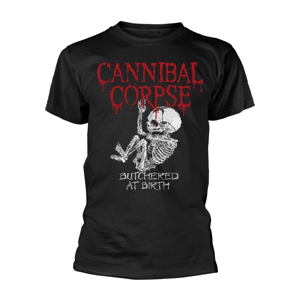 CANNIBAL CORPSE - BUTCHERED AT BIRTH BABY BLACK T-Shirt Large