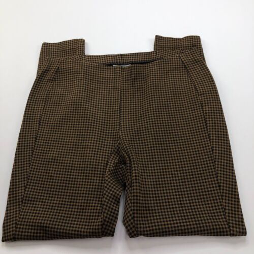 J. Jill Ponte Leggings Medium (Fit 30W 27L) Rayon Mid Rise Tapered Pants Check - Picture 2 of 9