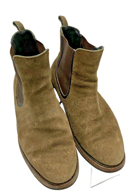 Thursday Everyday Chelsea Brown Suede Boots Handcrafted Men's Size 10