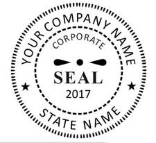 Custom Corporate Seal Self-Inking Round Seal - Corporate Seal - Ideal 400R