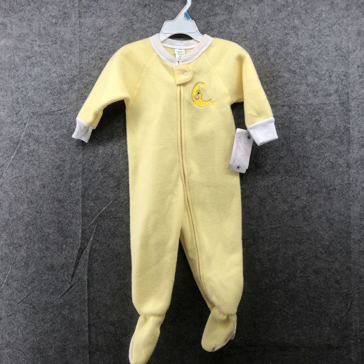 Baby Pajamas Yellow Footie Pajamas Baby Girl 1-Piece Sun
