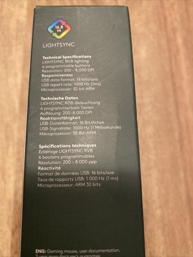 Logitech G203 Lightsync Gaming Mouse - Picture 4 of 6