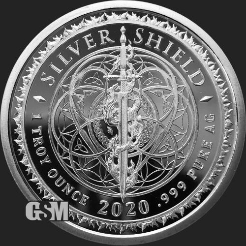 SILVER SHIELD 1 OZ PROOF | 2020 | ARABIC FREEDOME GIRL # 1 Micro Mintage - Picture 3 of 10