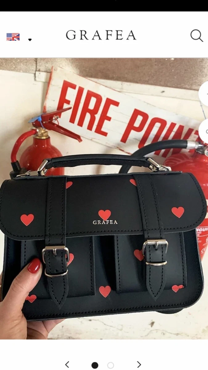 GRAFEA Micro Small Leather Satchel Shoulder Bag Sweet heart Valentines Day