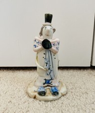 Statuina pagliaccio capelli spaghetti vintage Meneghetti Capodimonte Made in Italy