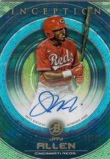 2022 Bowman Inception JAY ALLEN Prospect Blue Parallel #PA-JA 82/99 Reds