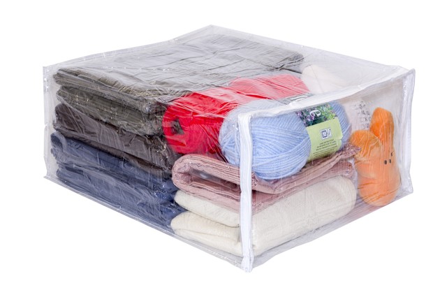 Download Clear Vinyl Zippered Storage Bags 15 x 18 x 8 Inch 5-Pack ...