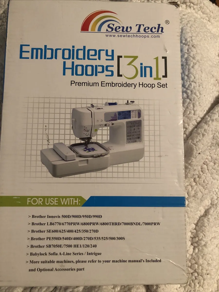 Sew Tech Embroidery Hoops for Brother SE600 PE550D PE535 SE400