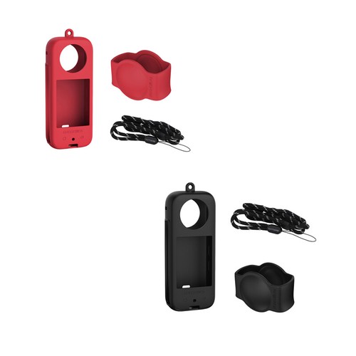 Camera Body Protective Cover Case Lens Cap Lanyard for Insta360 X3 Accessories - Bild 27 von 27