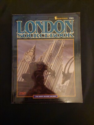 London Sourcebook Shadowrun 7203 RPG FASA Corporation Adventure Book Supplement