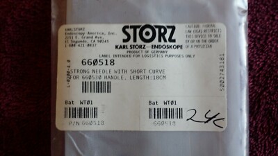 660518 KARL STORZ NEEDLE,ONLY.STRONG,SHORT CURVE