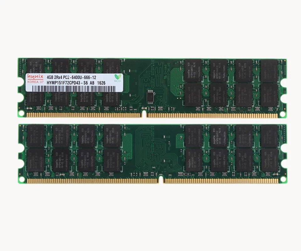 For AMD Hynix 10pcs 4GB 2RX4 PC2-6400U DDR2 800Mhz Memory DIMM Desktop RAM @HP - Image 3 of 4