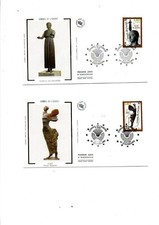 Timbres de service n°120 et 121 de 1999 sur enveloppes - oblitération 1e jour