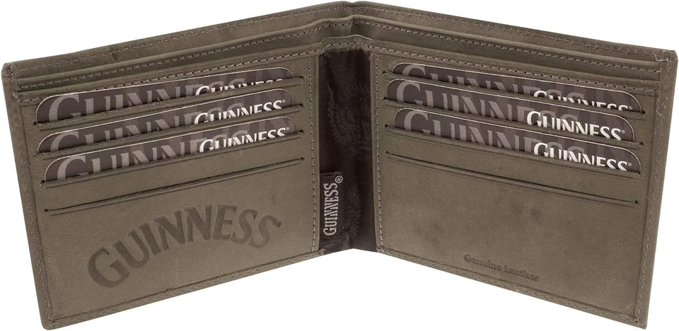 爱尔兰吉尼斯皮革钱包灰色双折爱尔兰官方授权库存 — 第 3/3 张图片