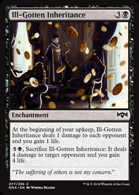 MRM ENGLISH ��Mal Acquis Hritage - Ill-Gotten Inheritance MTG Magic RNA