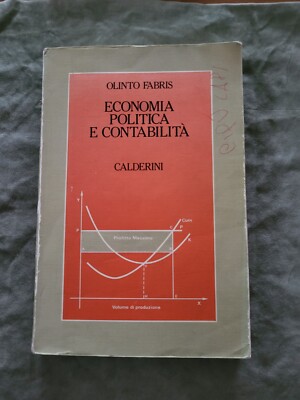 Buch Ökonomie Politik und Buchhaltung Olinto Fabris Calderini Ve2