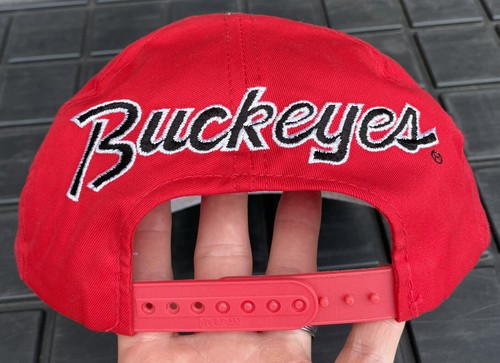 Vintage 90s Ohio State Buckeyes Sports Specialties Back Script SnapBack Hat Cap