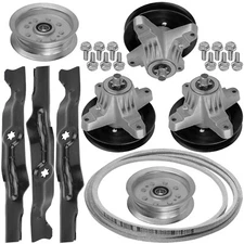 Spindle w/Blade Pulley & Belt For Cub Cadet LTX1050KW LTX1050KH 50" Lawn Tractor