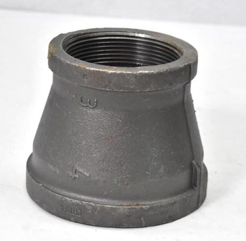 ProFlo Class 150 Malleable Iron Pipe Fitting 3" x 3" Black IBRCPM Hardware