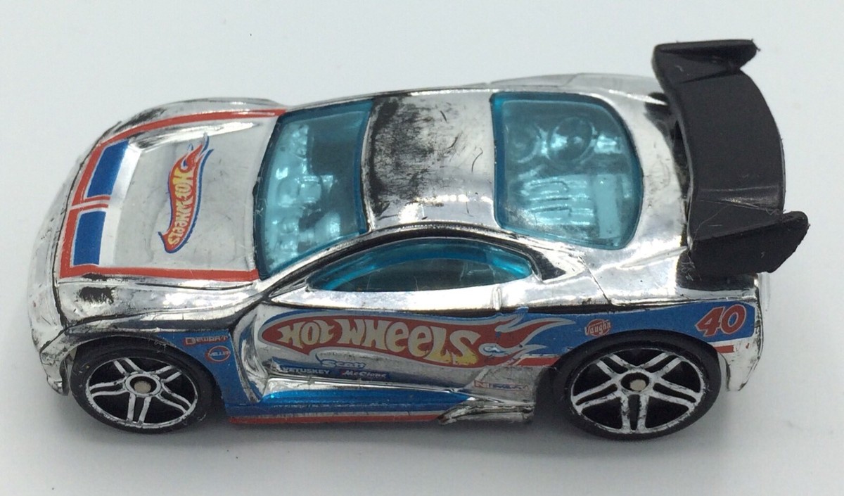 2009 Hot Wheels Power Rage Super Jump Raceway Silver  Chrome Diecast Car  40 | eBay