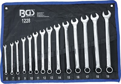 BGS! Maul-Ringschlüssel-Satz XXL extra lang 6-19 mm 14-tlg Ringmaulschlüssel Set