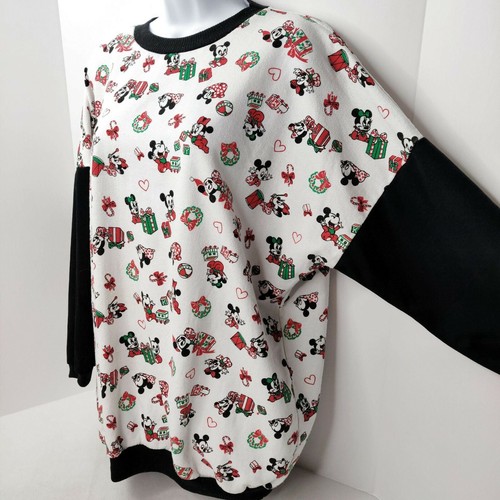 Sudadera Vintage Años 80 Disney Mickey Mouse Minnie Mouse Fea Navidad Suéter - Imagen 4 de 11
