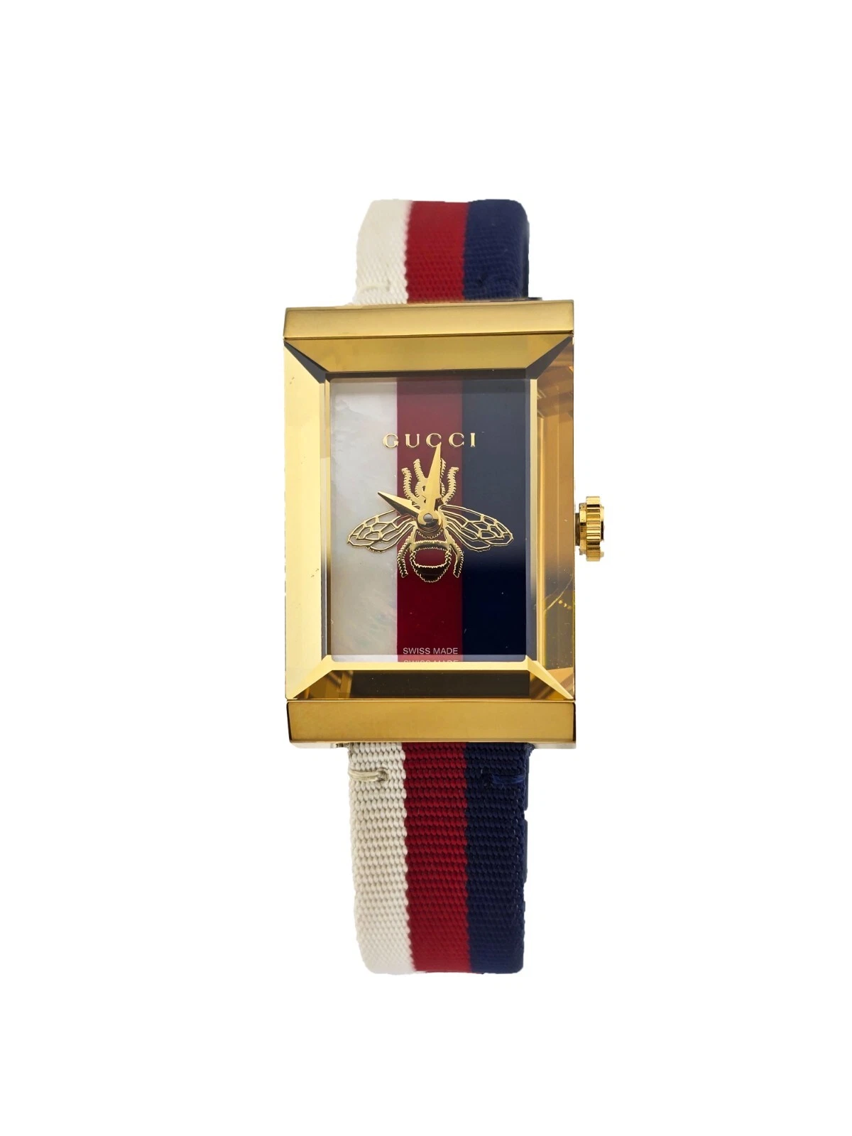 Montre bracelet pour femme Gucci G Frame YA143576 bracelet en nylon à quartz prix de détail
