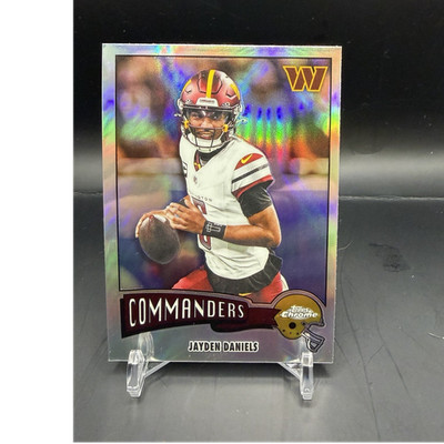 Topps 2024 Chrome Jayden Daniels Refractor Rookie #74TF-2 1974 Insert Commanders