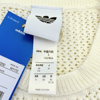 adidas WMNS Knit Crochet Cali Tee Off White KE0200 Japan Size | eBay