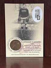 Sprague Cleghorn REJECTED 1920 Lincoln Wheat Penny Card