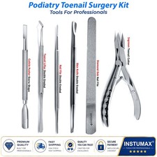 Professional Toenail Removal Kit Chiropody Ingrown Nail Care Podiatry Instrument