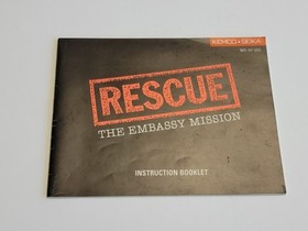 Rescue - The Embassy Mission (NES, 1989) Nintendo Complete CIB Authentic Tested
