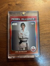 Topps Chrome Star Wars Luke Skywalker Rebel Alliance 35/75
